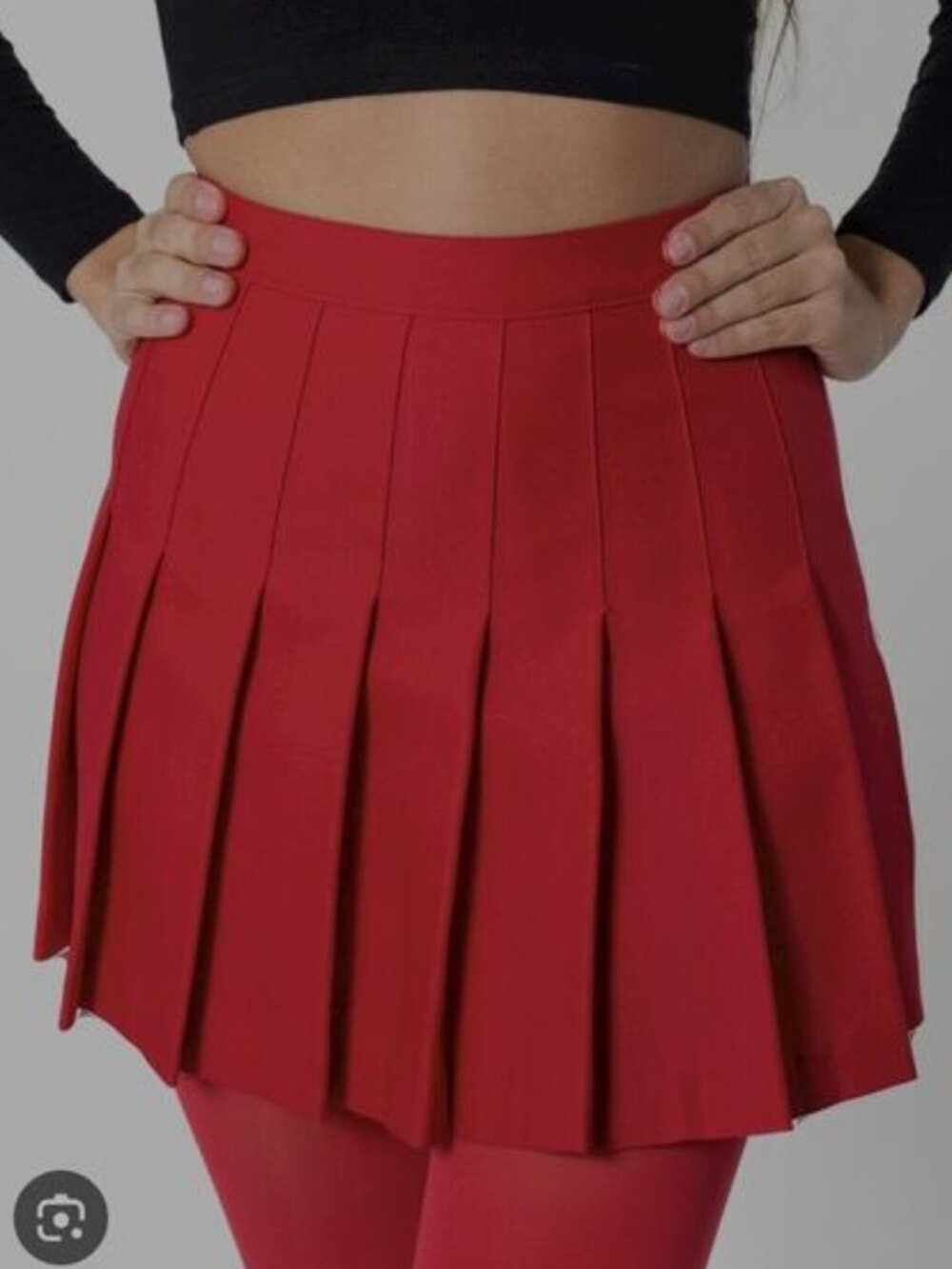 *Vintage* American Apparel Tennis Cheerleader Skirt in Red Size Large - Picture 3 of 16